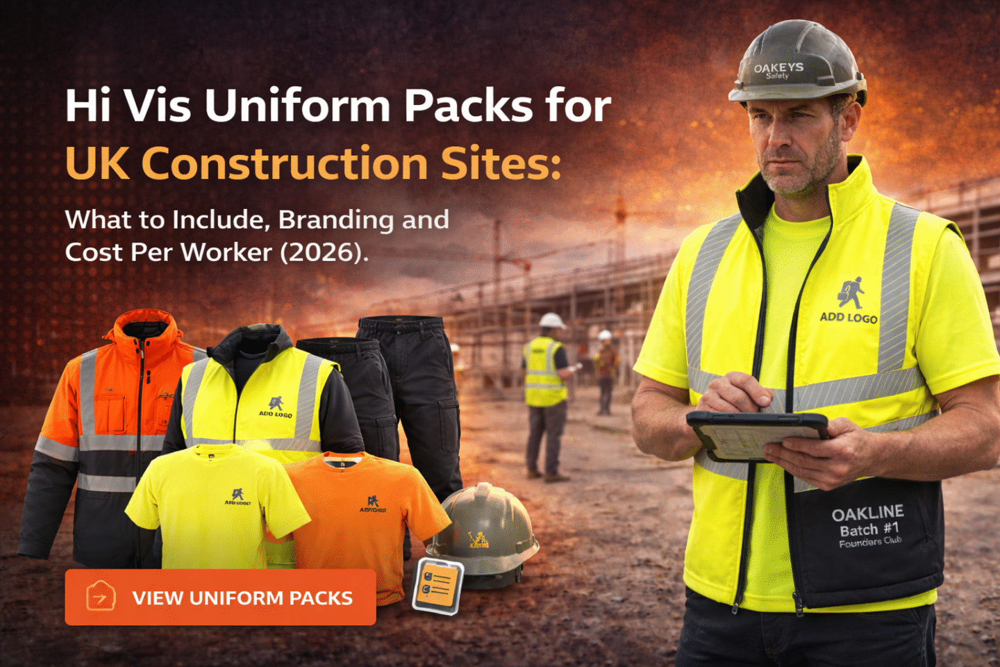 Hi-vis uniform packs for UK construction sites