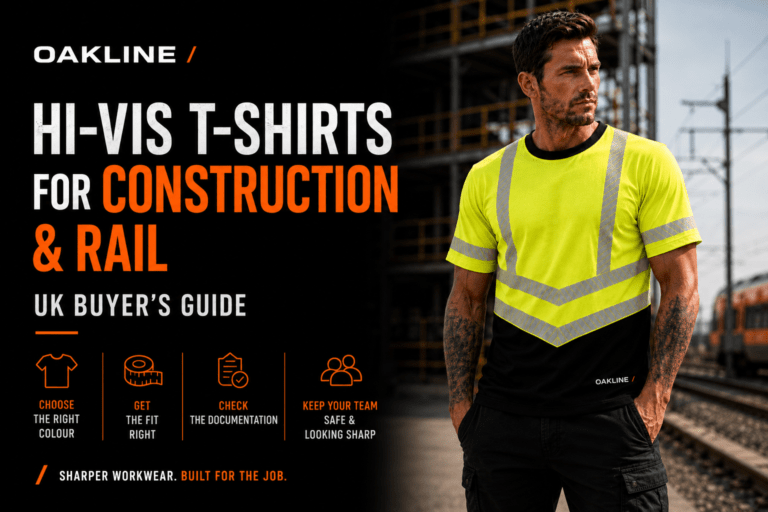 Man wearing hi-vis T-shirt at rail site
