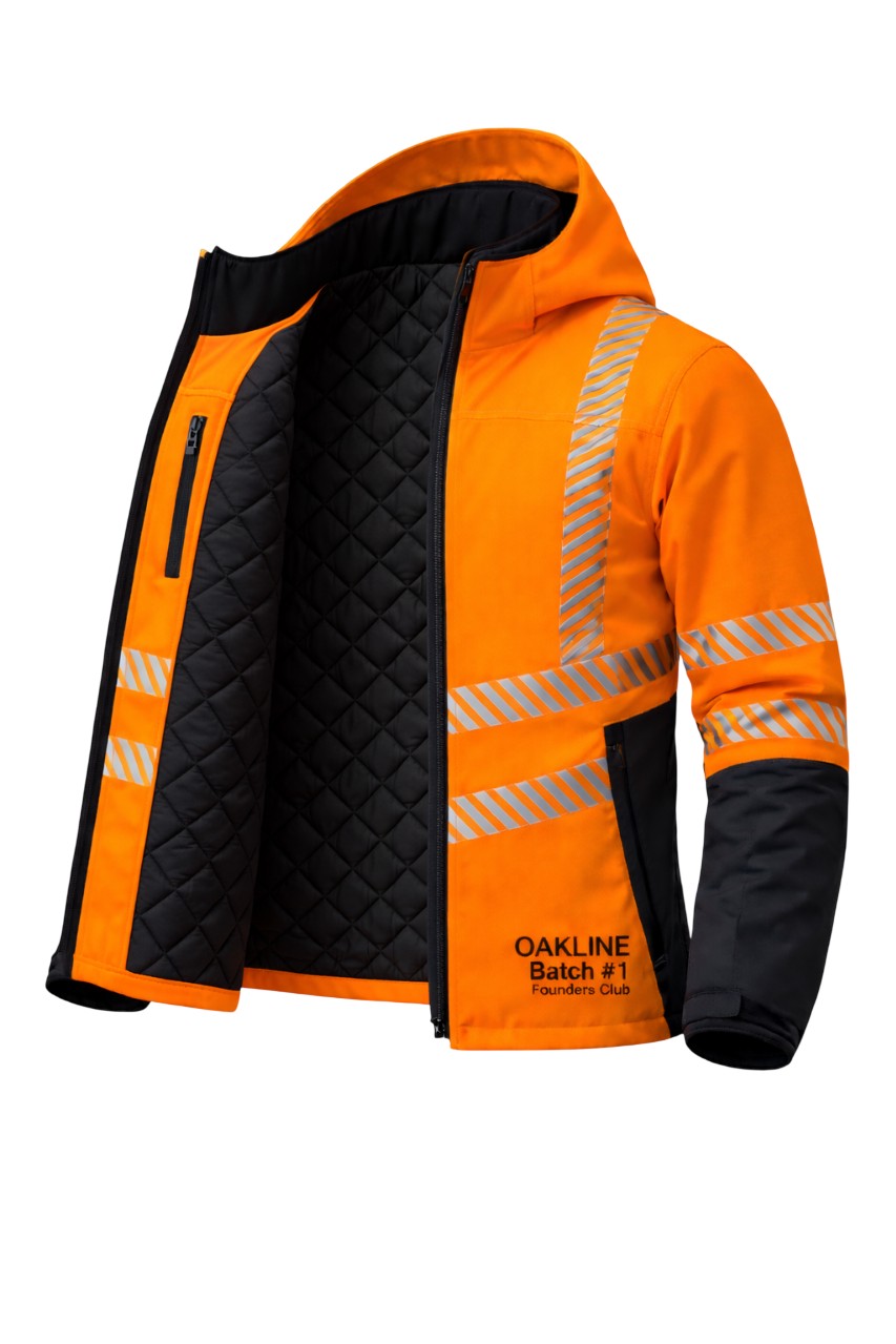 OAKLINE PRO The Kimi Hi Vis Jacket - Orange - Founders Club - Image 2