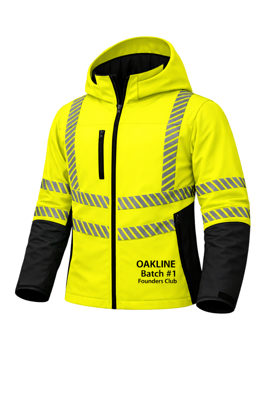 OAKLINE The Kimi Hi Vis Jacket - Yellow - Front