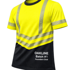 OAKLINE The Robin Hi Vis T Shirt - Yellow - Front