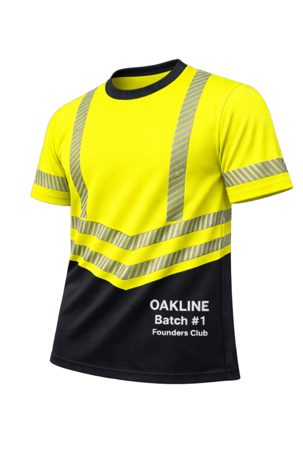 OAKLINE The Robin Hi Vis T Shirt - Yellow - Front