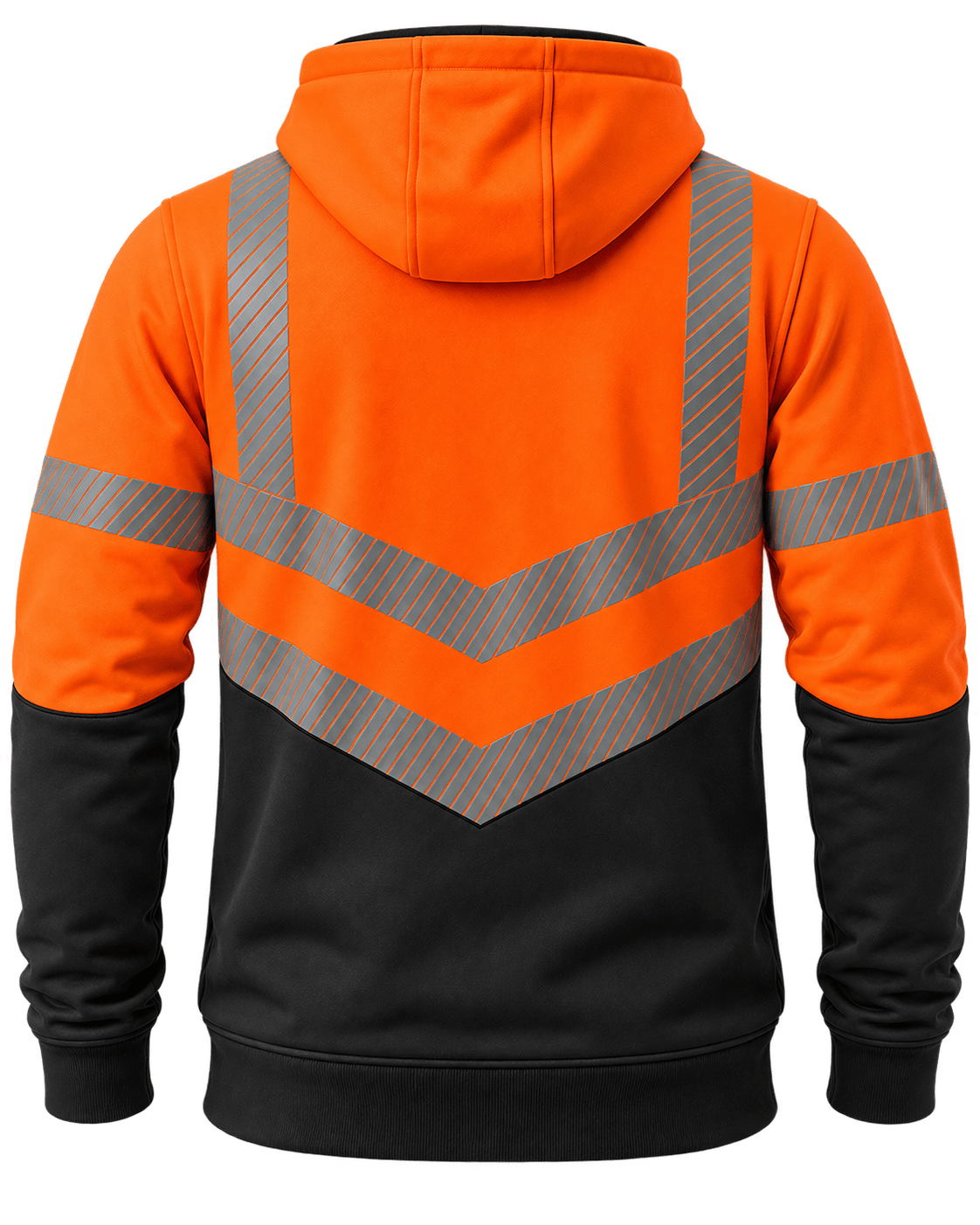 OAKLINE The Cole 1/4 Zip Hi Vis Hoodie - Orange - Image 2